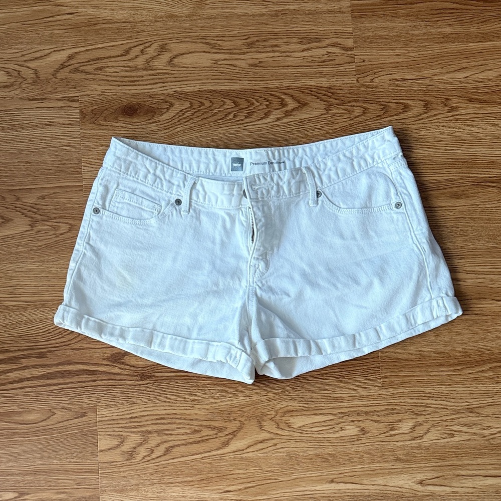 Classic White Jean Shorts for Women